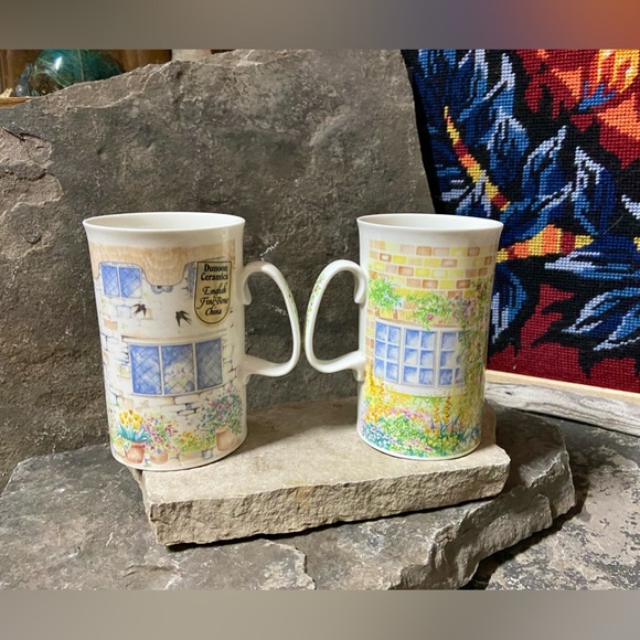 Made in Britain Pair of Fine Bone China Mugs - Picture 4 of 8